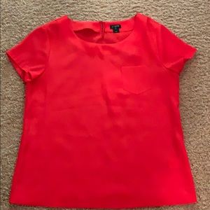 Worn 1x! J.Crew short sleeve red top, size XS